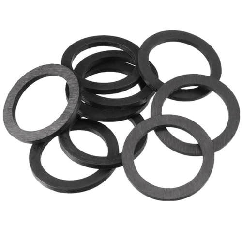 Schläfer 1847 | Lot de 10 joints plats caoutchouc EPDM Ø45 mm H3 mm – rondelles universelles 11/2 pour siphon évier cuisine, lavabo ou salle de bain – étanchéité anti-fuite