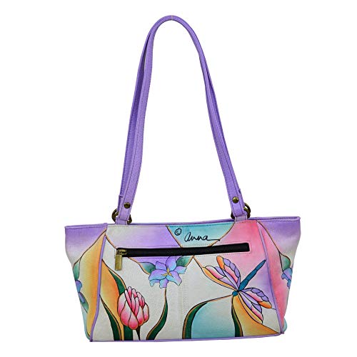 Bolsa pequeña de cuero con pintura original para mujer miniatura 2