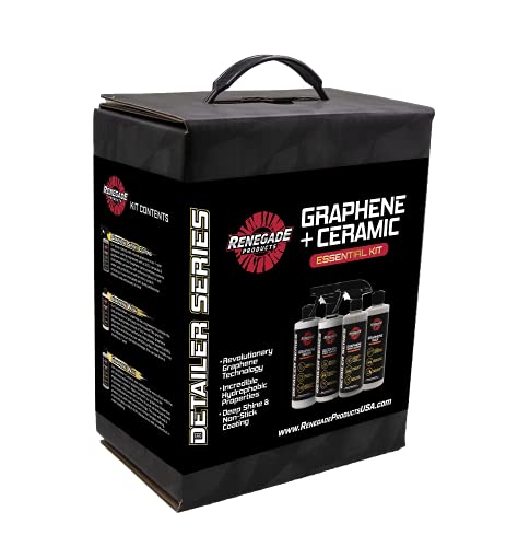 Graphene + Ceramic Car Detailing Kit with Sio2, 1 Year Coating For Enthusiasts And Professionals