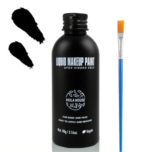 VIOLA HOUSE Peinture pour le visage, peinture corporelle pour le visage, peinture corporelle liquide pour adultes Halloween Party Cosplay Set de maquillage...