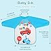 Accmor 4 Pack Long Sleeve Baby Bibs, Waterproof Sleeved Bib, Toddler Baby Girls Boys Smock Bibs for 6-36 Months