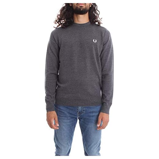 Fred Perry klassisk rund hals jumper tröja män
