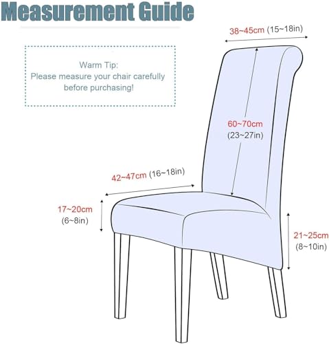 Housse de chaise extensible anti-poussière amovible bleu marine