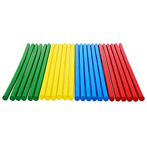 Juvale 24 Pack Rhythm Lummi Music Sticks For Kids, Bulk Set Percussion Musical Instruments For Classroom, 4 Colors (12 In) #TOP5