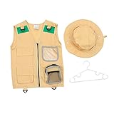 Gadpiparty 1 Gilet explorateur jouer kit attrape-insectes pour enfants robes enfants déba...