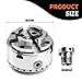 Aspaton 3.75-Inch 4 Jaw Wood Turning Lathe Nickel Plated Chuck and Cutting Jaws Kit with T-Wrench and 6 Corner Star Fasteners 1 Inch x 8TPI