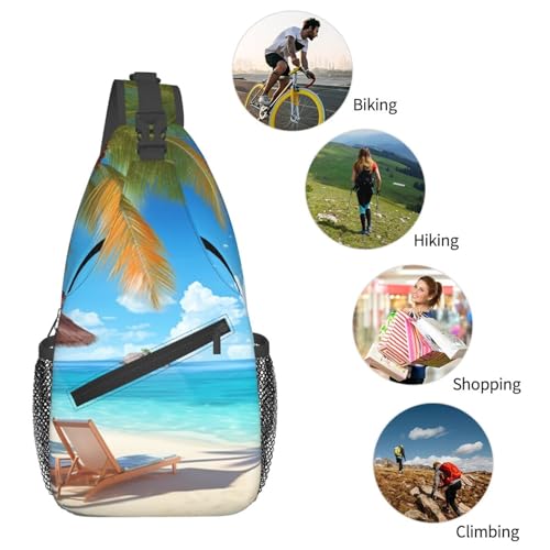 Bolso tipo sling unisex negro para uso urbano y viaje miniatura 5