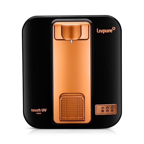 Image of Livpure Touch UV Copper Water Purifier with 4 Stage Advanced Purification || Suitable for Municipal Water || Elegant & Sleek Design (Black)