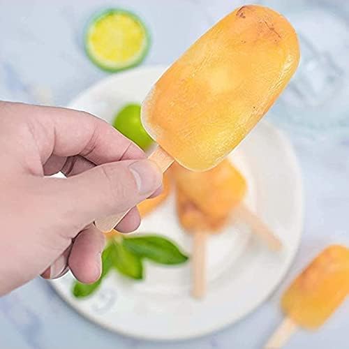 Ice Cream Maker Molds, Horuhue Mini Classic Shape Silicone Mold Popsicle Moulds for Ice Cream Pops with Popsicle Sticks