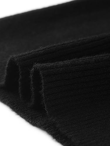 Image of Seta T Women's Square Neck Long Sleeve Sweaters Casual Ribbed Knit Fitted Pullover Sweater Tops