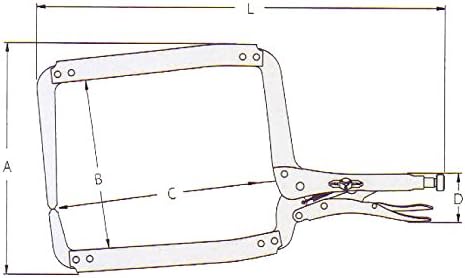 IRWIN VISE-GRIP C Clamp, Original Locking, 18-Inch (211ZR)