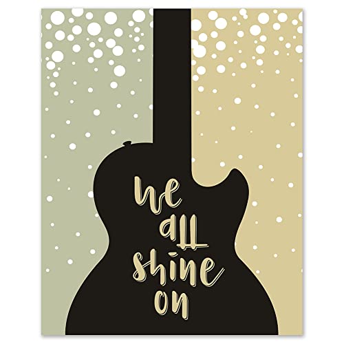 John Lennon | Instant Karma - modern music wall art prints band guitar song poster lyrics room decor bedroom artist inspirational quote gift ideas unique artwork dorm office (8x10" Print)
