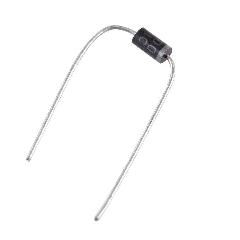 Estink Zestaw Diod Prostowniczych, 100 szt., 10 Wartości, Asortyment Elektroniczny 1N4001-1N5819, z Przezroczystym Pudełkiem