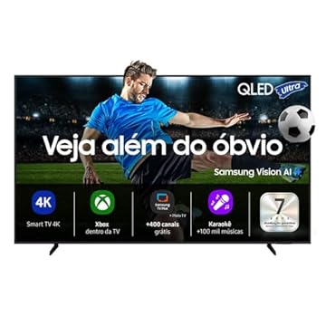 Samsung Super Big Vision AI TV 98" QLED Ultra 4K Q7F 2025, Pontos Quânticos, Processador com AI