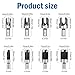 8-Piece Wood Plug Cutter Set with Round Shank, Carbon Steel Construction for Precision Woodworking and Dowel Hole Creation