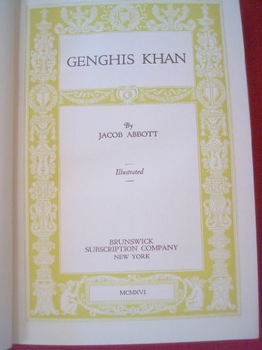 Genghis Khan (Famous characters of history) B000881N32 Book Cover