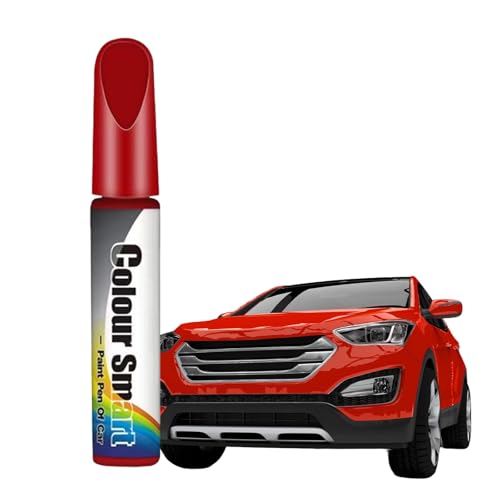 Penna Ritocco Carrozzeria,Penna per Ritocco Auto,Ritocco Vernice Auto,Copri Graffi Car,per la Riparazione dei Graffi dell'auto(Rosso)