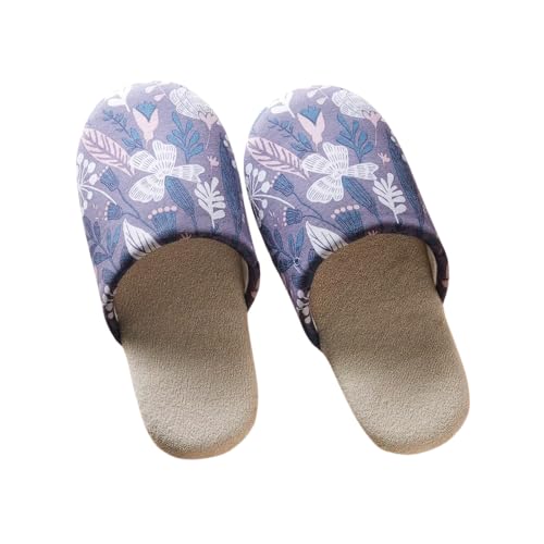 [ベルメゾン] スリッパ 室内 洗える しっかり仕様 ソフトスリッパ ガーデン（パープル） M