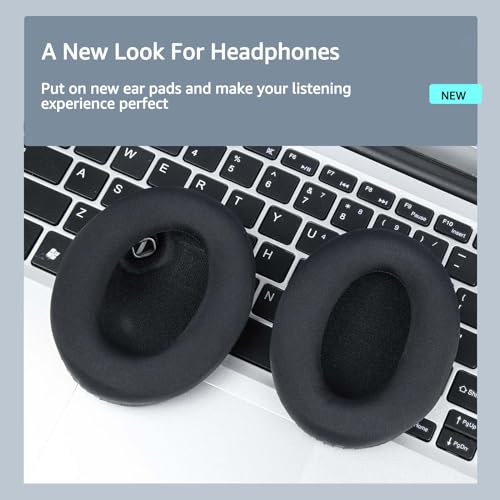 Almohadillas de reemplazo para auriculares Sony WH-1000XM4, almohadillas con tela suave y espuma viscoelástica, cojines transpirables miniatura 7