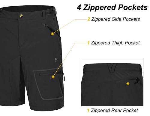 Little Donkey Andy Men's Lightweight Quick Dry Hiking Shorts Breathable Outdoor Cargo Shorts for Fishing Travel Casual3