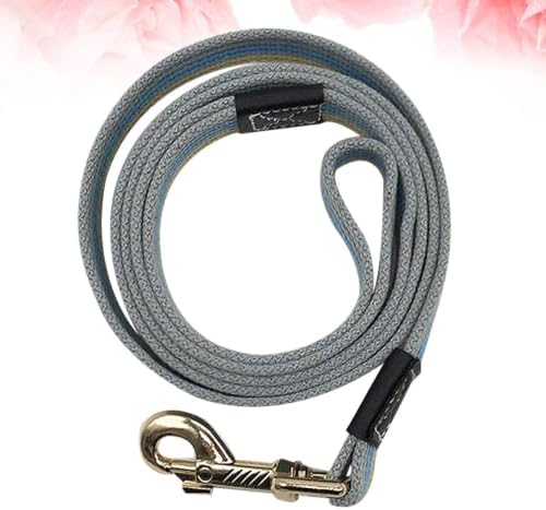 Housoutil Blue Dog Pulling Rope for Puppy and Dog, Sturdy Polyester Traction Strap with Alloy Hardware, Comfortable Hand Protection for Daily Use and Walking - 4