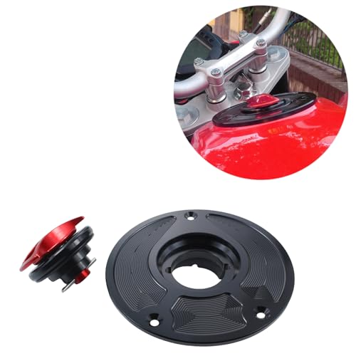 Tapa de gas CNC de aluminio con acabado anodizado rojo para modelos CB y CBR 2