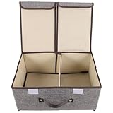 Panier de rangement pour vêtements avec poignées, facile et pratique à transporter et à déplacer, pour un confort optimal. panier de rangement idéal pour votre dressing