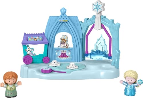 Migliori Regali per Bambina a cui piace Elsa di Frozen Little People- Disney Frozen Arendelle Magia d'inverno, Playset con Anna e Elsa, Giocattolo per Bambini 1+Anni, GPB34