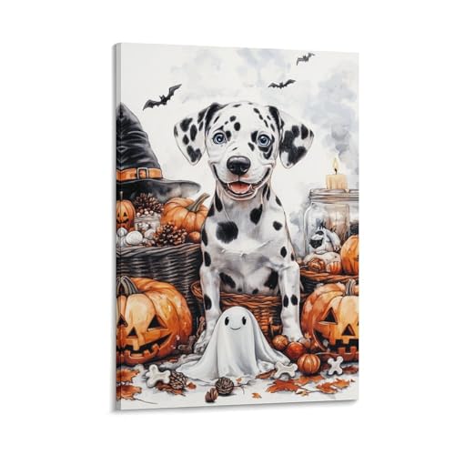 Peinture sur toile Dalmatien pour créer une ambiance chaleureuse au salon