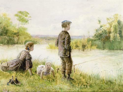 Carteles impresiones de pinturas murales retro George Goodwin Kilburne decoracion pared 60x90