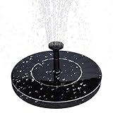 MADETEC Solar Water Fountain Pump with Battery Backup，1.5W Upgraded Submersible Solar Pond Fountain Panel Kit for Bird Bath,Small Pond,Garden and Lawn