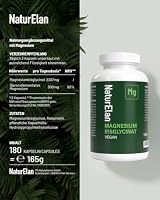 Magnesium Bisglycinat Hochdosiert, 180 Kapseln, 300mg Magnesium pro Tag | Premium: Chelatiertes Magnesiumbisglycinat, Magnesium glycinat, Vegan, Laborgeprüft – Ansicht 5