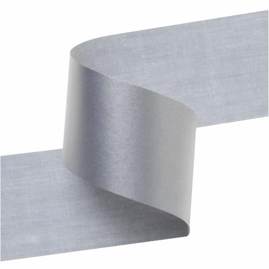 tuf-kote® TufLite Silver Polyester Sew-on Fabric Reflective Non-Adhesive High Visibility Warning Reflective Tape Strip DIY Safety - 1 Meter
