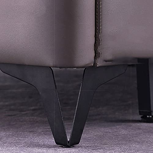 pés ajustáveis Pernas de acessórios para móveis de 4 peças, preto, pernas de mesa de centro de metal
