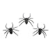 GOCROWN Fake Plastic Spiders Realistic for Prank Pack of 12