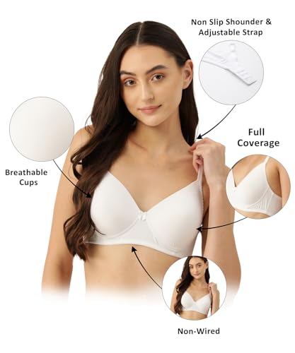Image of LEADING LADY Women's Printed & Solid Lightly Padded T-Shirt Bra