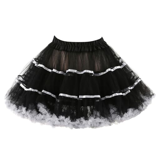 Petticoat rockabilly skirt et jupon bouffant en dentelle rétro femme