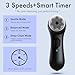 NågraCoola Electric Facial Cleansing Brush – Rechargeable Waterproof Face Scrubber for Women & Men, 2 Brush Heads for Deep Pore Cleansing & Gentle Exfoliation, 3 Speeds, Auto-Timer