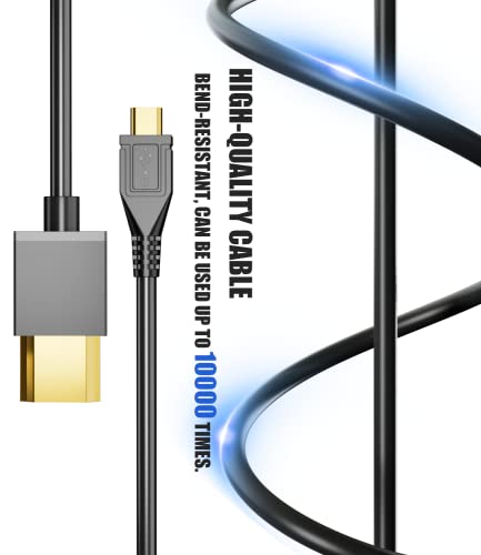 Image of Eanetf HDMI to Micro USB Cable, 1.5M / 5ft HDMI Male to Micro USB Male Data Charging Cord Converter Connector Cable - 5pin（No Data Transmission Function）