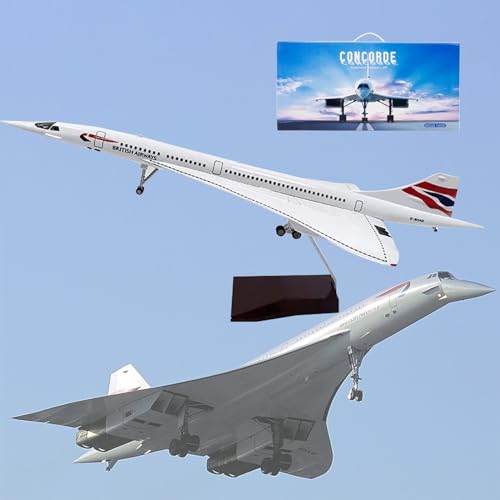 Modèle d'avion Concorde British Airways 1:125 en résine 50cm