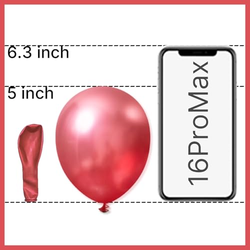 Image of PartyWoo Metallic Pink Balloons 100pcs 5 Inch Chrome Hot Pink Magenta Fuchsia Balloons for Birthday Anniversary Bachelorette Wedding Baby Shower Gender Reveal 1950s Party Decorations Pink-G104