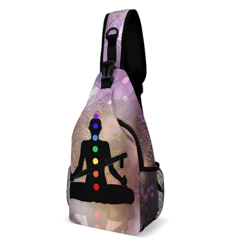 Sling Sac À Bandoulière Réglable Sacoche Porté Épaule Sac De Poitrine Homme Cyclisme