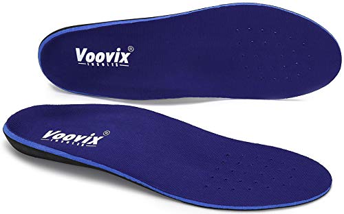 Voovix Plantar Fasciitis Feet Insoles, Shock Absorptation & Cushioning Breathable Insole for Running