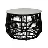 Maße (ØxH): 52 x 38 cm Lambert [SA2025/10] Diano Beistelltisch schwarz, D 52 cm, H 38 cm