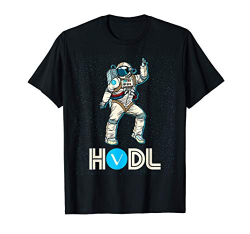 Cryptocurrency Talk - Fun HODL VET Vechain Disco Moon Gear T-Shirt