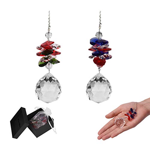 MerryNine Suncatchers Prisms, Window Crystal Decor Prism, Hanging Glass Crystals Suncatchers Prisms For Windows, Prisms Suncatcher, Glass Crystal Prism, Rainbow Crystals For Window (RGW-RBW)