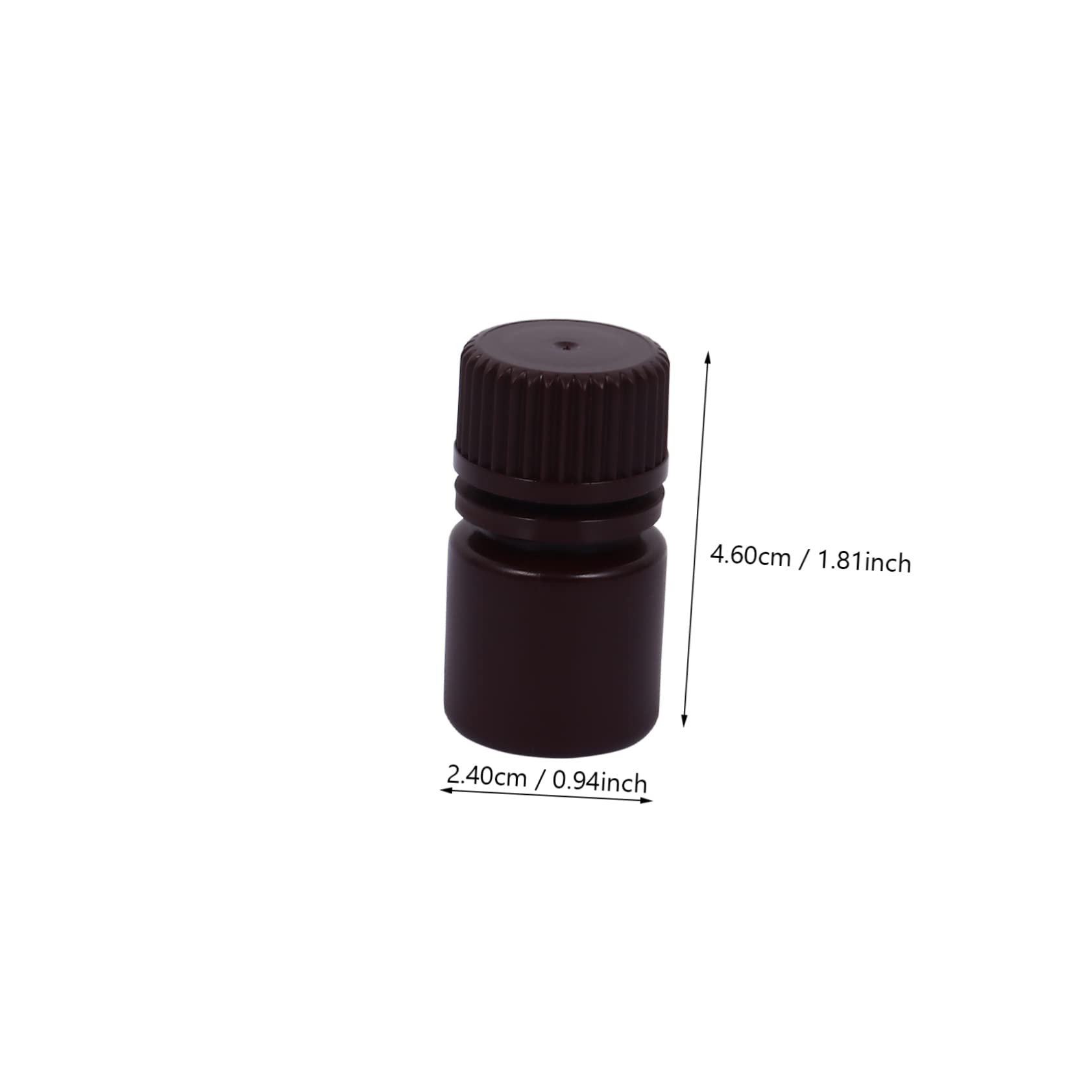 PRETYZOOM 20pcs Plastic Reagent Bottles Leak Chemical Containers for Liquid Samples Dredge Bottles for Lab Use Half Transparent Design