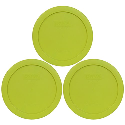 Pyrex 7201-PC 4-Cup Edamame Green Lids (3-Pack) - Made in USA