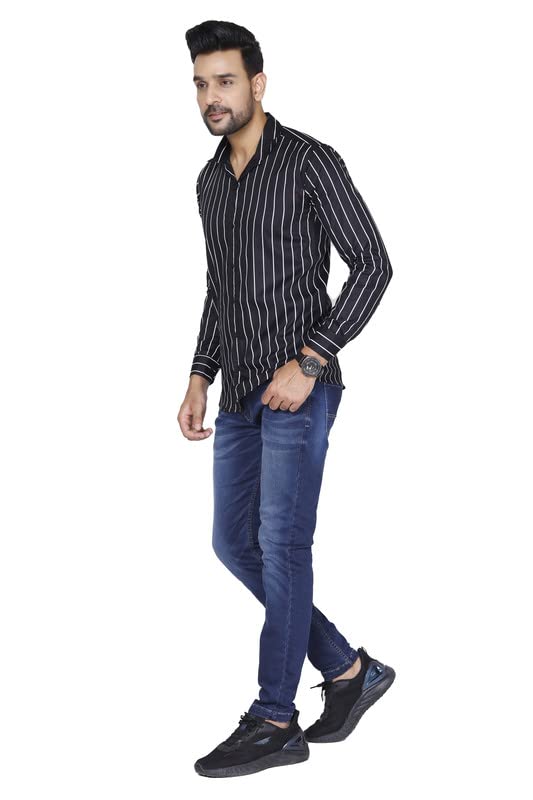 Image of Pure Cotton Solid Slim Fit Semi Casual Shirt for Men's & Boy's (Pack of 1)