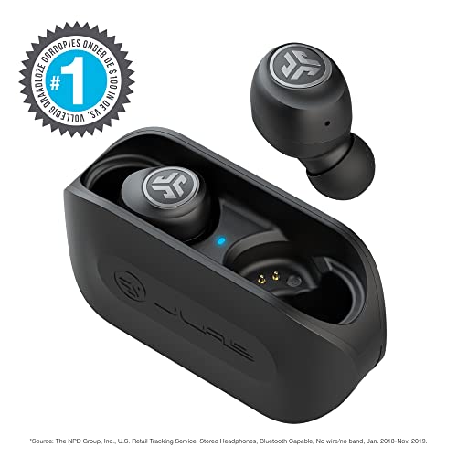 JLab Go Air True Wireless Oordopjes, Bluetooth Draadloze Hoofdtelefoon en usb oplaadstation met dubbele verbinding, aangepast EQ3-geluid en de kleinste pasvorm ooit, Zwart - Afbeelding 3